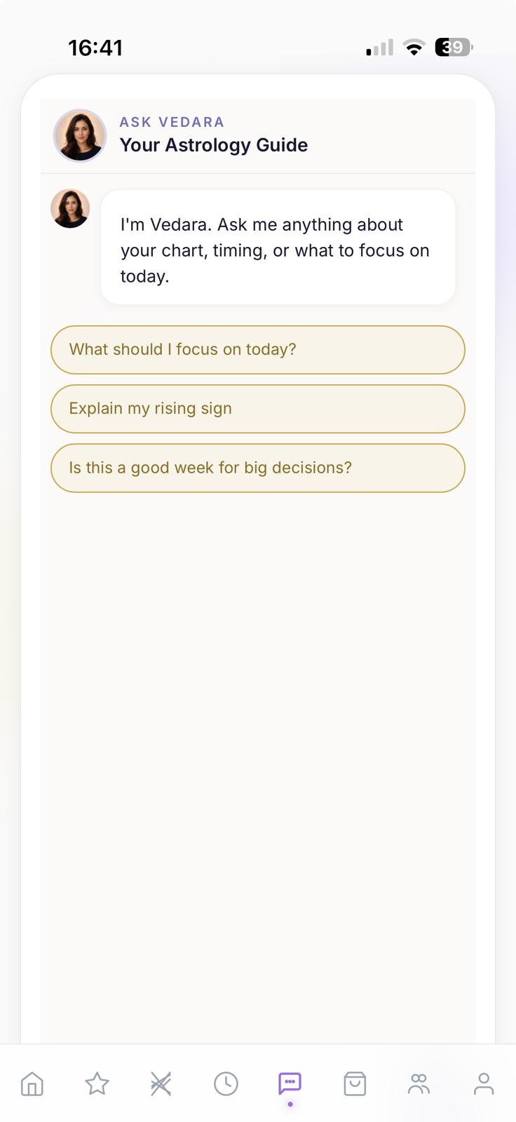 Ask Vedara anything